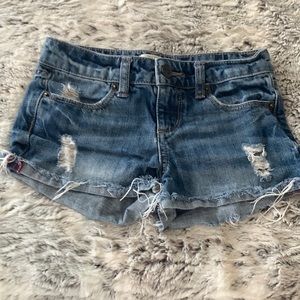 FOREVER 21 GIRLS Denim Cutoff Jean Shorts Size 7